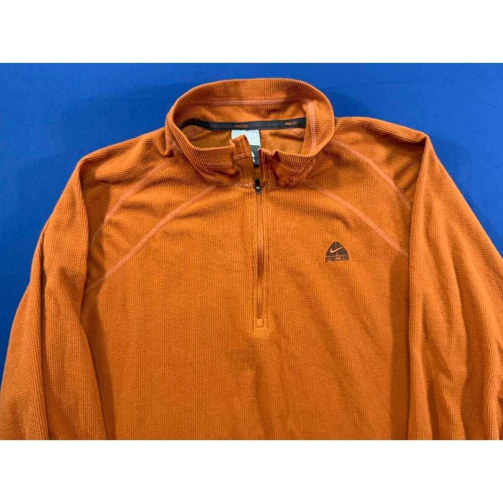 Nike‎ ACG Quarter Zip Pullover Orange Size XL Long Sleeve